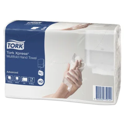 Паперові рушники Tork Xpress Multifold 2 шари 190 шт. (7322540759129)