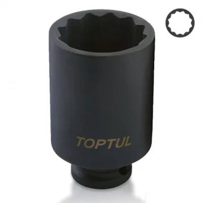 Торцева головка Toptul ударна довга 1/2" 30мм 12-гранна (KABJ1630)