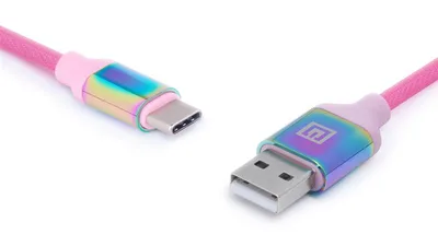 Дата кабель USB 2.0 AM to USB-C 1.0m Premium Rainbow REAL-EL (EL123500050)