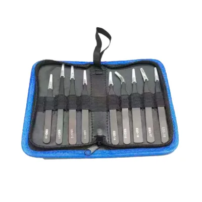 Пінцет Voltronic ESD 10-18, 9 шт, (YT-TW9-10-18)