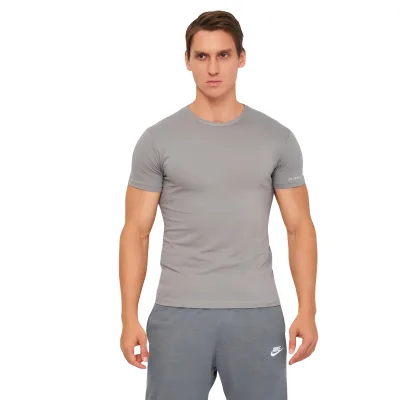 Футболка Kappa T-shirt Mezza Manica Girocollo K1304 GrigioUnito сірий XL (8052394813782)