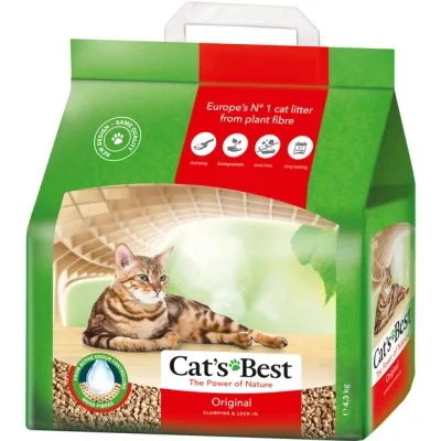 Наповнювач для туалету Cats Best Original Деревний грудкувальний 4.3 кг (10 л) (4002973302415)