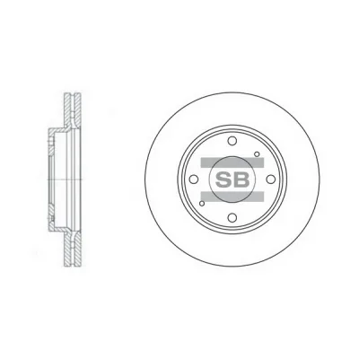 Гальмівний диск HI-Q SD1016
