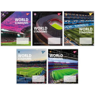 Зошит Yes World stadium А5 60 аркушів клітинка (767148)