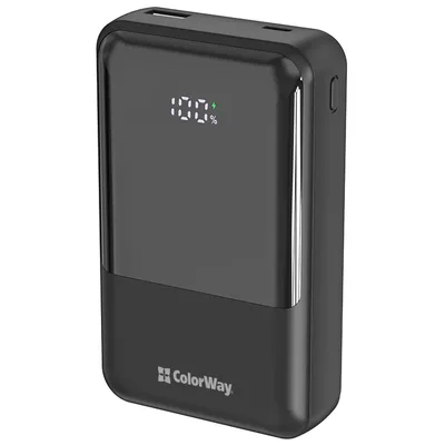 Батарея універсальна ColorWay 20 000 mAh DigiPower PD/45W, QC/4.0, Black (CW-PB200LP04BK)