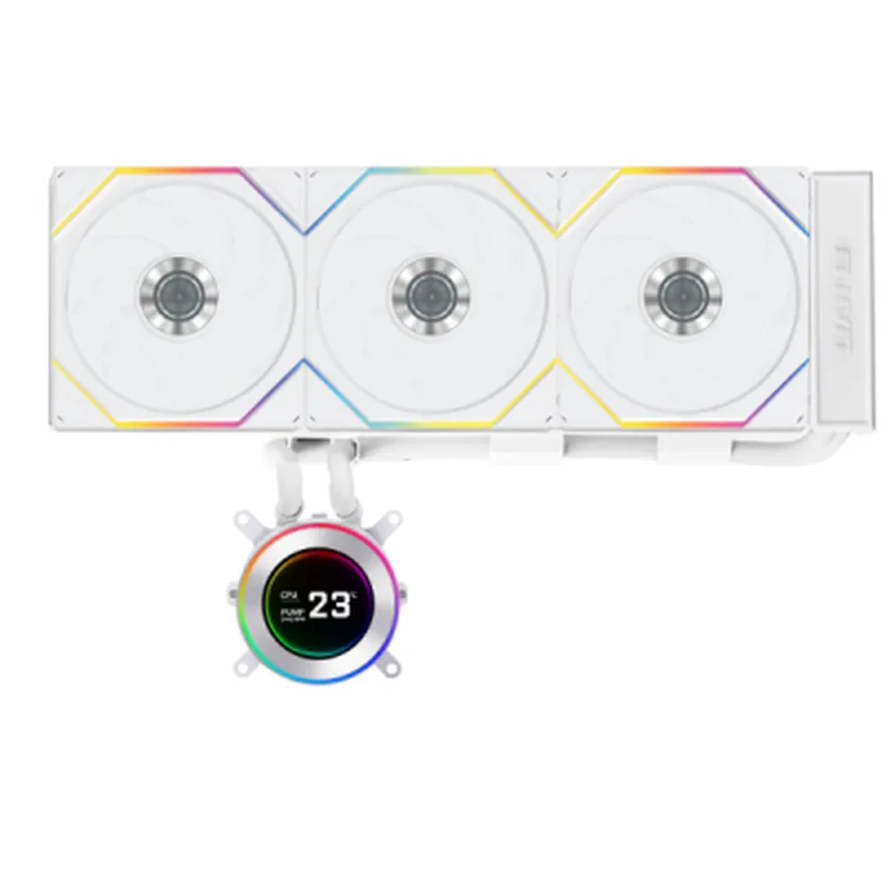 Система рідинного охолодження Lian Li HydroShift II LCD-C 360 FANLESS White (G89.GHS2LCD36W.00)