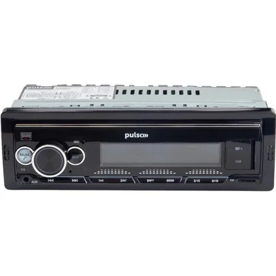 Автомагнітола PULSO RGB, USB, FM, RCA, LCD-дисплей, 4х50 Вт (P110211)