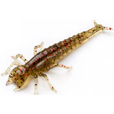 Силікон рибальський FishUP Diving Bug 2" 045 - Green Pumpkin/Red&Black (8шт/уп) (1864.01.06)