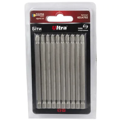 Біти PH2×100мм ¼" 10шт S2 (блістер) ULTRA (4014792)