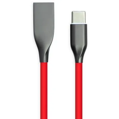 Дата кабель USB 2.0 AM to USB-C 2.0m red PowerPlant (CA911394)