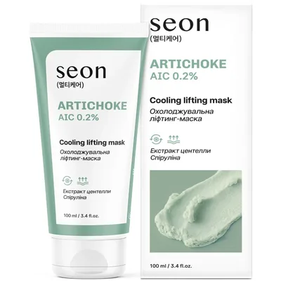 Маска для обличчя Seon Artichoke AIC 0.2% Cooling Lifting Mask Охолоджувальна 100 мл (4823122904263)
