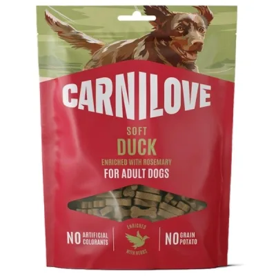 Ласощі для собак Carnilove Soft Snack Duck with Rosemary 200 г (8595602582648)