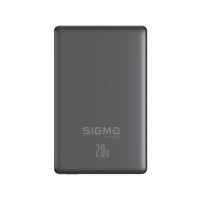 Батарея універсальна Sigma X-power SI10A7QL-MAG grey 10000mAh, Magnetic wireless 15W, PD+QC, 20W max (4827798955116)