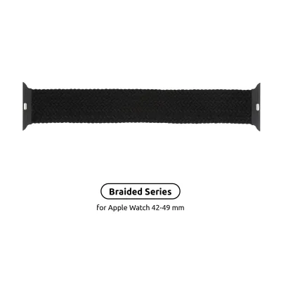 Ремінець до смарт-годинника Armorstandart Braided Solo Loop для Apple Watch 49/46/45/44/42 (Series 1-3) Charcoal Size 10 (172 mm) (ARM58074)