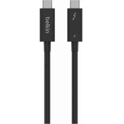 Дата кабель USB-C to USB-C 2.0m Thunderbolt 4 40Gbps 100w black Belkin (INZ002BT2MBK)