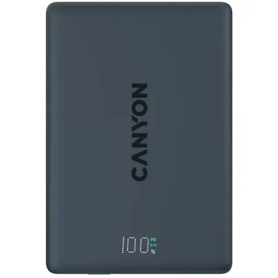 Батарея універсальна Canyon 5000mAh OnPower 500 PD20W Magnetic wireless MagSafe Black (CNS-CPB500B)