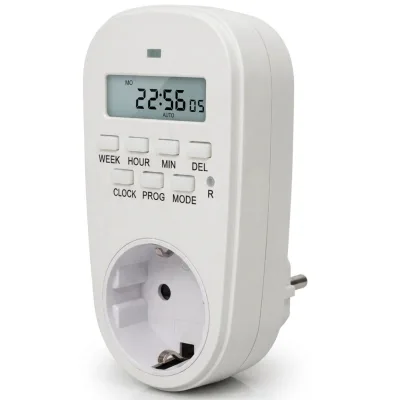 Таймер-розетка EUROELECTRIC 16A/3600W 7дн, White (ST-16A/3,60kW(E))