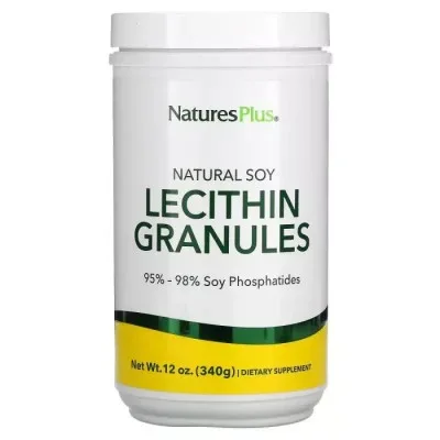 Амінокислота Natures Plus Соєвий Лецитин у Гранулах, Natural Soy Lecithin Granules, 340 гр (NAP-04210)