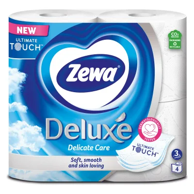 Туалетний папір Zewa Deluxe білий 3 шари 4 рулони (7322540313369)