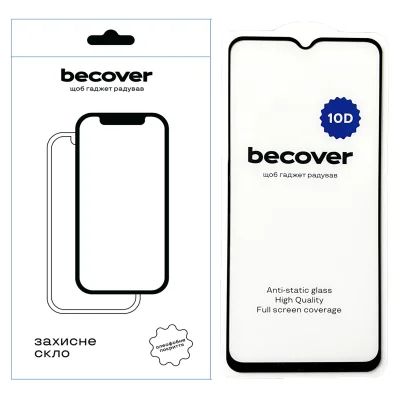 Скло захисне BeCover Samsung Galaxy A14 4G SM-A145/A14 5G SM-A146 10D Black (711518)