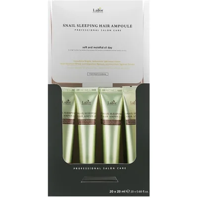 Сироватка для волосся La'dor Snail Sleeping Hair Ampoule 20 x 20 мл (8809500811688)