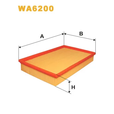Повітряний фільтр для автомобіля Wixfiltron WA6200