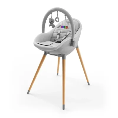 Стілець для годування Kinderkraft 2 в 1 Fini Up Grey (5902533930111)