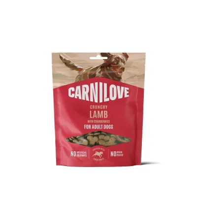 Ласощі для собак Carnilove Crunchy Snack Lamb with Cranberries 200 г (8595602582570)