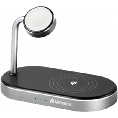 Зарядний пристрій Verbatim 3in1 Apple Watch and iPhone Charging Stand (49556)