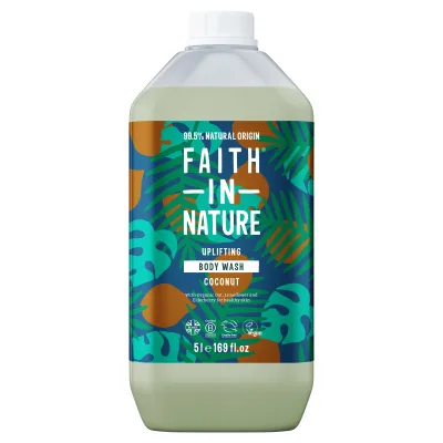Гель для душу Faith in Nature Натуральний З кокосом 5 л (708002900372)