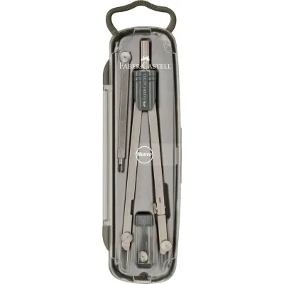 Циркуль Faber-Castell Compass brass "School" з подовжувачем, діаметр до 380 мм (21652)