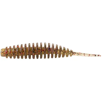 Силікон рибальський FishUP Tanta 2.5" 045 - Green Pumpkin/Red&Black (8шт/уп) (1864.02.26)