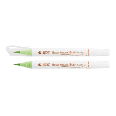 Художній маркер STA пензлик акварельний AQUA NATURAL BRUSH 3700, зелений бутон (STA3700-41)