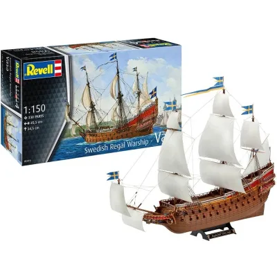 Збірна модель Revell Шведський королівський військовий корабель Vasa, рівень 4, 1:150 (RVL-05414)