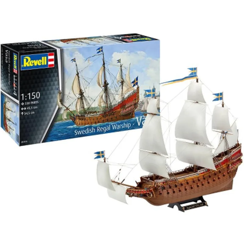 Збірна модель Revell Шведський королівський військовий корабель Vasa, рівень 4, 1:150 (RVL-05414)
