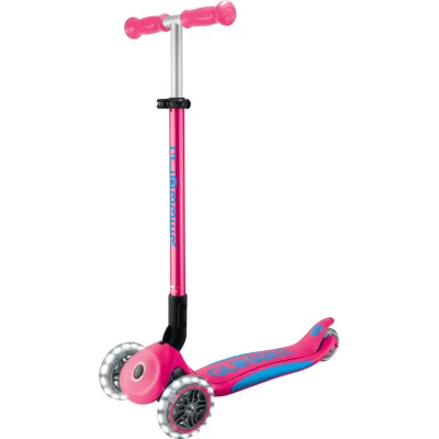 Самокат Globber Elite Lights Рожевий до 50 кг 3-9 років (439-610-3)