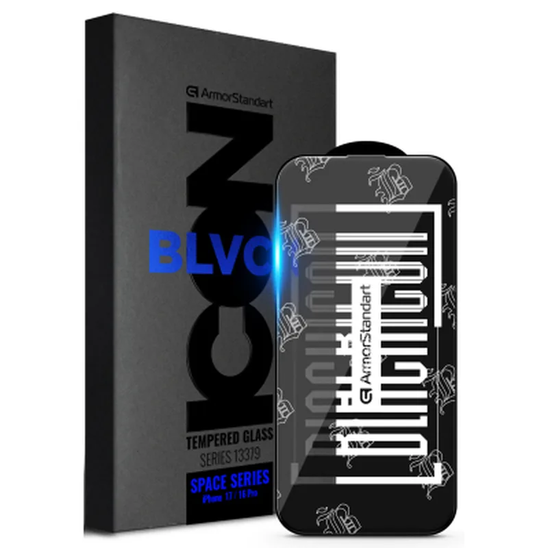 Скло захисне Armorstandart Space Black Icon Apple iPhone 17 / 16 Pro (ARM86386)