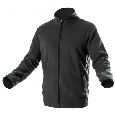 Кофта робоча Hoegert PASADER HT5K384-XL 100% поліестер чорна, XL (54) (HT5K384-XL)