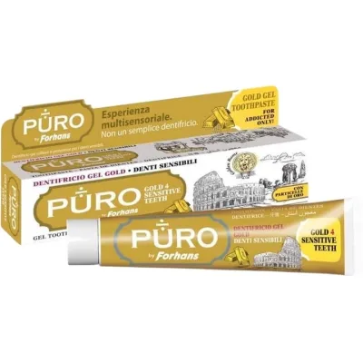 Зубна паста Puro by Forhans Gold 4 Sensitive Teeth 75 мл (8002185071792)