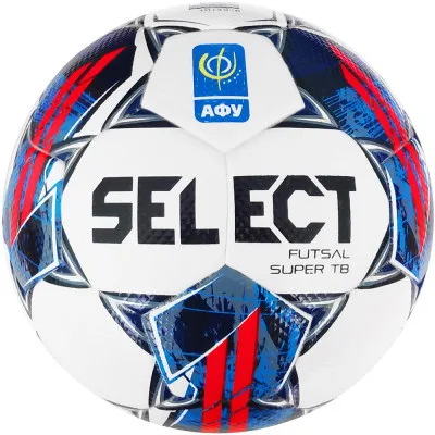 М'яч футзальний Select Super TB v22 АФУ біло-чевоний, синій Уні 4 (5703543313013)