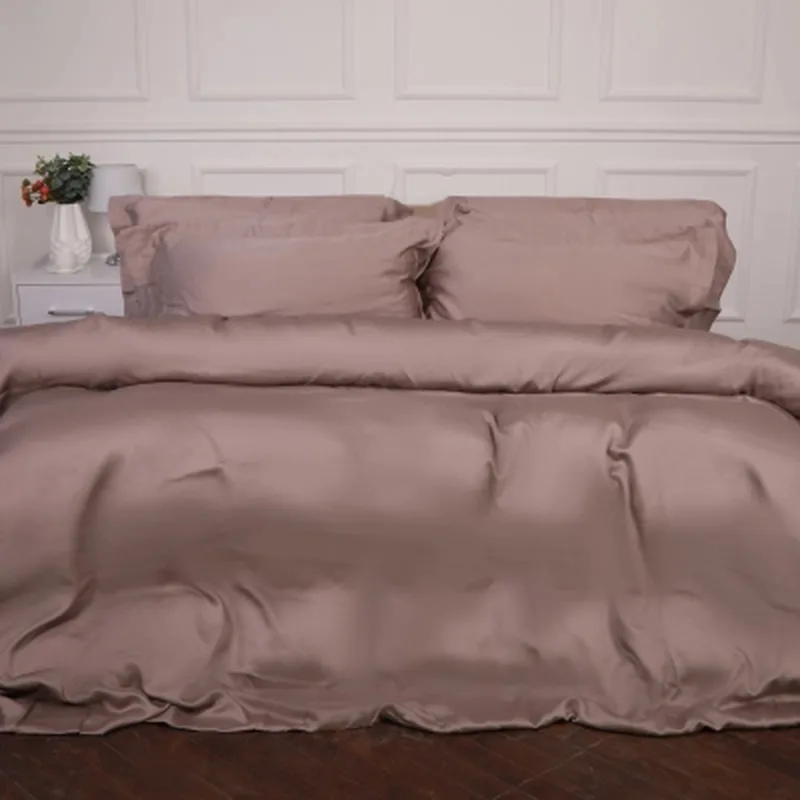 Постільна білизна MirSon Tencel №08 Beige 160х220 полуторний Євро (2200009637124)
