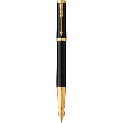 Ручка пір'яна Parker INGENUITY Black Lacquer GT FP F (60 011)