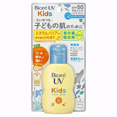 Засіб від засмаги Biore UV Kids Pure Milk SPF 50+/PA++++ Дитяче молочко 70 мл (4901301378453)