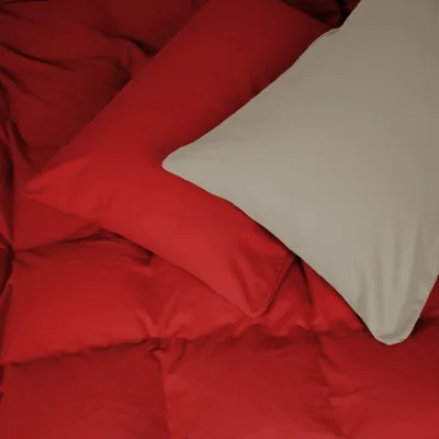 Постільна білизна MirSon 004-009 Cappuchino/Red Фланель 2 x 160 x 220 Сімейний Євро (2200009658983)