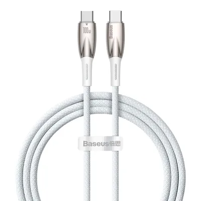 Дата кабель USB-C to USB-C 1.0m 100W white Baseus (CADH000702)