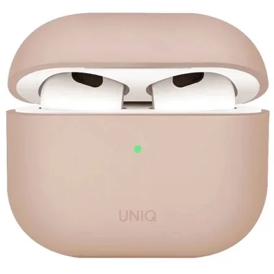 Чохол для навушників Uniq Lino AirPods 4 Silicone Pink Blush (8886463691380)