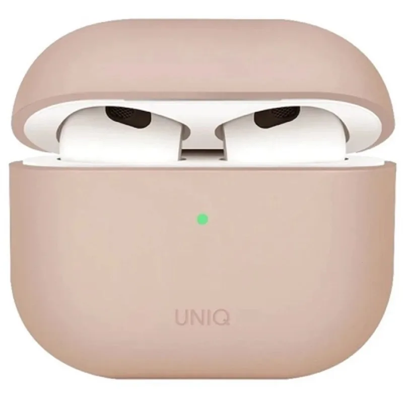 Чохол для навушників Uniq Lino AirPods 4 Silicone Pink Blush (8886463691380)