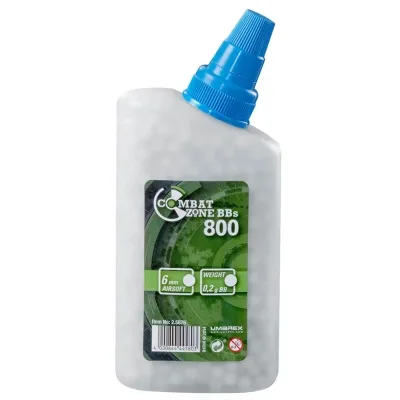 Страйкбольні кульки BLS Combat Zone BB 6 мм 0,20 г 800 шт White (2.5676)