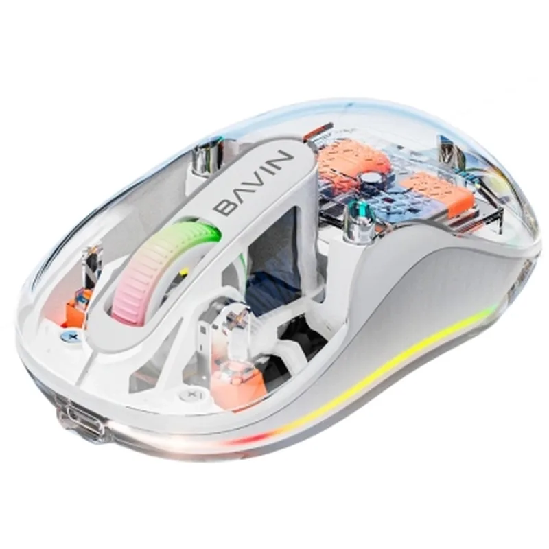 Мишка BAVIN G-K-992 RGB Wireless/Bluetooth White (G-K-992-WH)