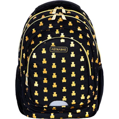 Рюкзак шкільний Astrabag AB330 GOLDEN TEDDY з золотистим ... (502024089)